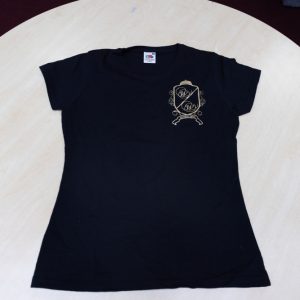 Black Esthers W/W tshirts with gold printed letters